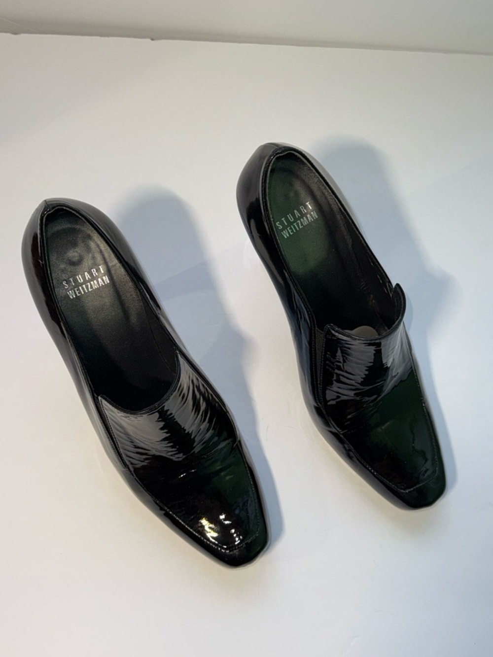 Stuart Weitzman Black Patent Leather Platform Stiletto Pumps – Size 8.5 - Picture 3 of 14